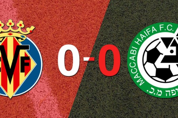 Cero a cero terminó el partido entre Villarreal y Maccabi Haifa