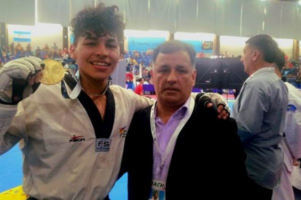 El correntino Sebastián Bustos campeón nacional de Taekwondo