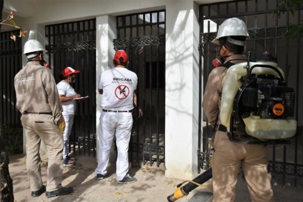 Dengue en Corrientes: fumigación y descacharrado en dos barrios