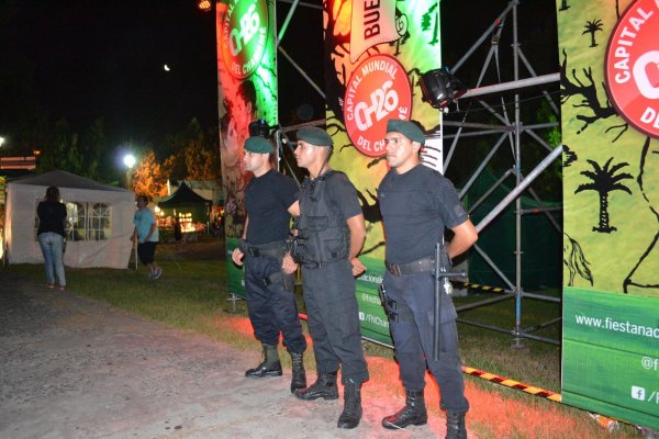 Dispositivo especial de seguridad en la 33ª Fiesta Nacional del Chamamé