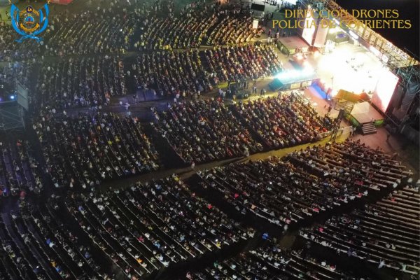 Más de 100 policías y drones custodian la Fiesta Nacional del Chamamé