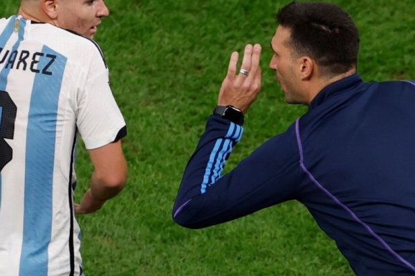 Julián Álvarez fue contundente por la continuidad de Scaloni en la Selección