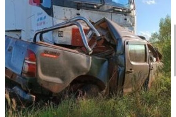 Dos muertos en un choque frontal sobre la ruta 14 en Corrientes