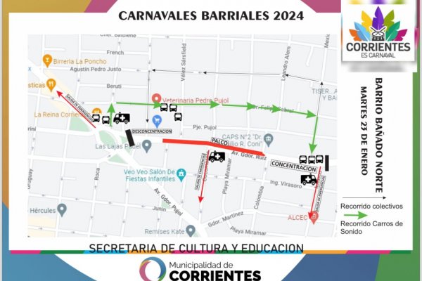 Corrientes: dispositivo especial de seguridad para los carnavales barriales