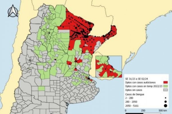 Más de 2000 casos de Dengue y contagios en aumento en Corrientes