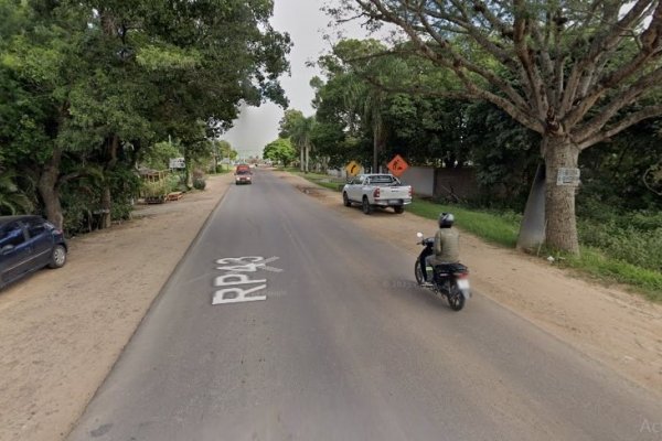 Corrientes: choque entre un ciclista y un motociclista en la Ruta 43