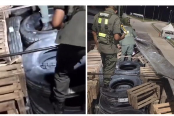 Gendarmería incautó cubiertas de contrabando que venían a Corrientes