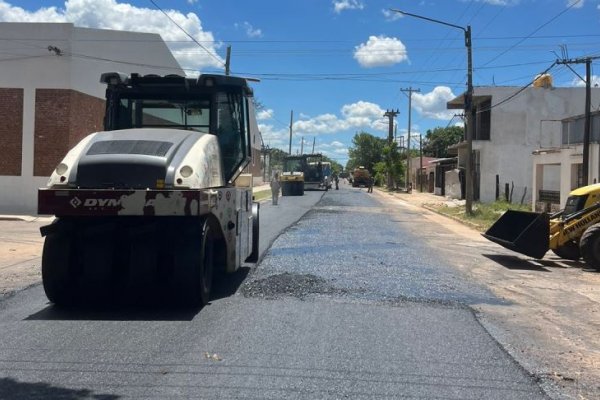 Reanudaron la repavimentación de calles de la ciudad de Bella Vista