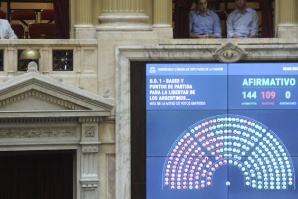 Ley Ómnibus: ¿Cómo votó cada bloque en la Cámara de Diputados?