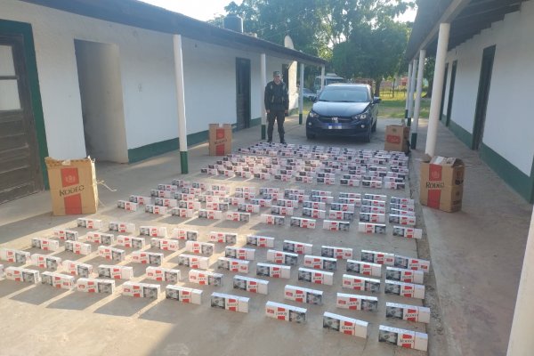 Gendarmería secuestró 2000 paquetes de cigarrillos de contrabando en Formosa