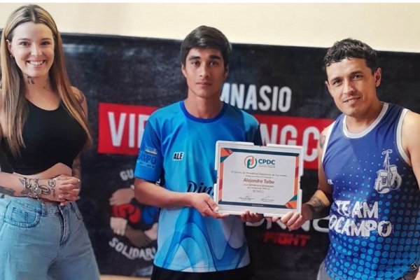 El correntino Alejandro Taibo recibió una distinción como deportista destacado