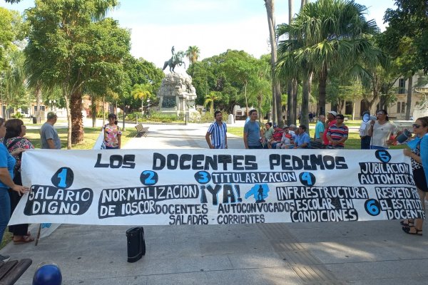 Corrientes: aplicaron el protocolo Bullrich a docentes por reclamar mejoras salariales