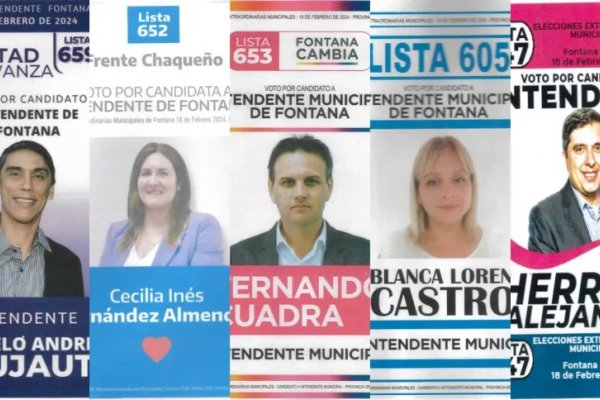 Elecciones en Fontana Chaco: cinco candidatos buscan la intendencia en el primer test de Milei