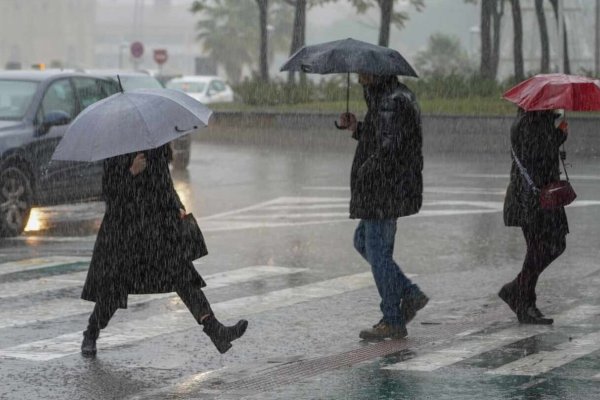 Lunes lluvioso y ventoso en Corrientes, con máxima de 24ºC