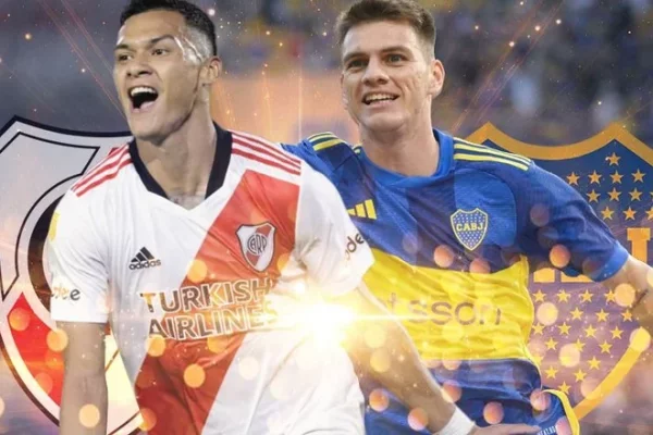 Dos correntinos en el superclásico River - Boca