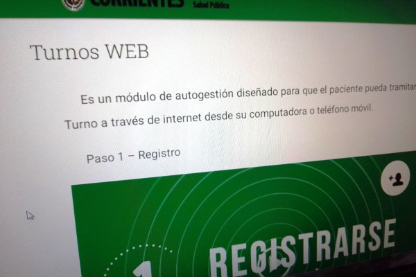 Corrientes: Salud ya lleva otorgado más de 500.000 Turnos Web