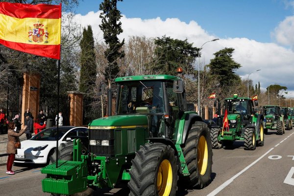 Protestas en España por la crisis agraria de la Unión Europea