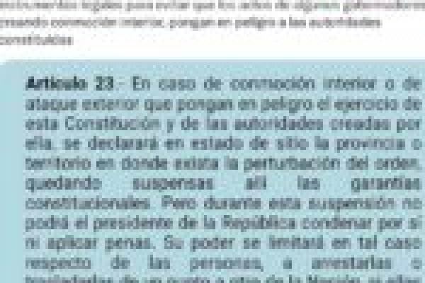 Javier Milei difundió una publicación avalando una declaración de Estado de Sitio y luego la borró