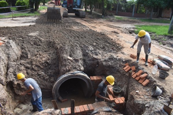 Construyen el ducto “Santa Librada” que mitigará anegamientos en barrios del Este de la ciudad de Corrientes