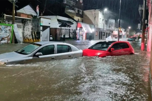 Corrientes bajo el agua: una torrencial lluvia provocó daños en autos y viviendas