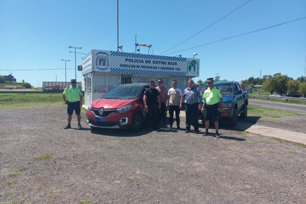 Localizan y secuestran un vehículo de Corrientes en Entre Ríos