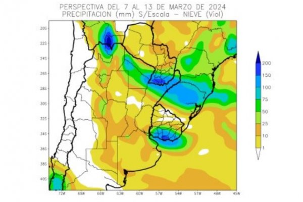 Viene un frente de tormenta con lluvias, pero escasas: solo en el norte habrá focos abundantes