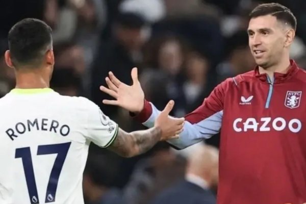 ¡Hubo goleada! Cuti Romero y Dibu Martínez se enfrentaron en la Premier
