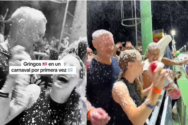 VIDEO: Inolvidable experiencia en Corrientes: la reacción de dos estadounidenses ante los festejos de Carnaval