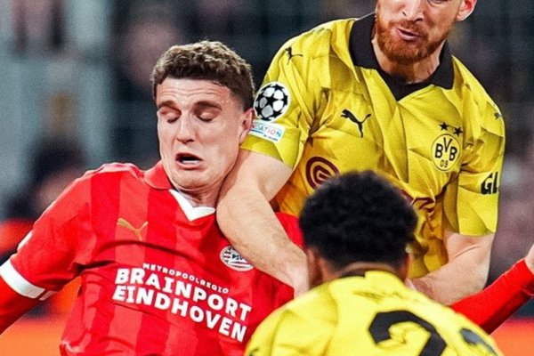 Borussia Dortmund y PSV cerraron una caliente serie de Champions