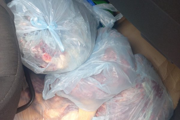 DETENIDO! Llevaba 130 kilos de carne en un Toyota Etios