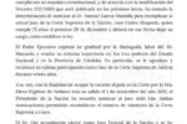 Milei propuso a Ariel Lijo y Manuel García-Mansilla como jueces de la Corte Suprema