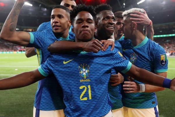 Con un gol de Endrick, Brasil logró un triunfazo ante Inglaterra en Wembley