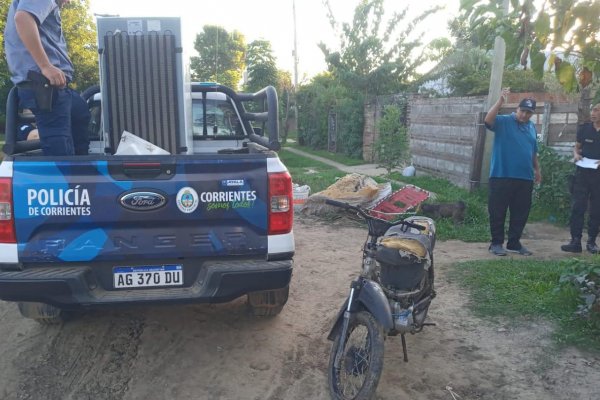 Tras allanamientos y trabajos de investigación, la Policía de Corrientes recuperó elementos robados