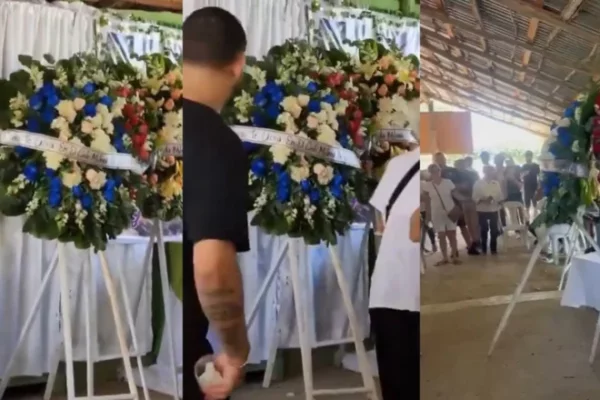 Video: Corona de flores se mueve sola en pleno velorio