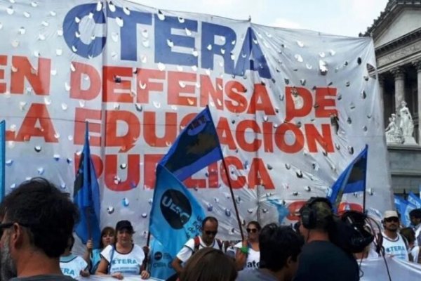 CTERA anunció un paro nacional docente para el jueves 4 de abril