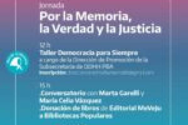 Convocan a una Jornada por la Memoria, la Verdad y la Justicia en Bahía Blanca