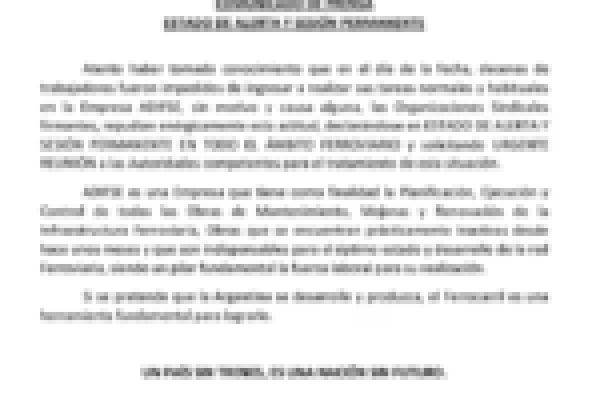 Despidieron a 100 empleados de Trenes Argentinos y temen por el cierre de ramales