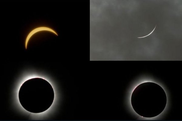 Observa el eclipse solar en su camino a la totalidad