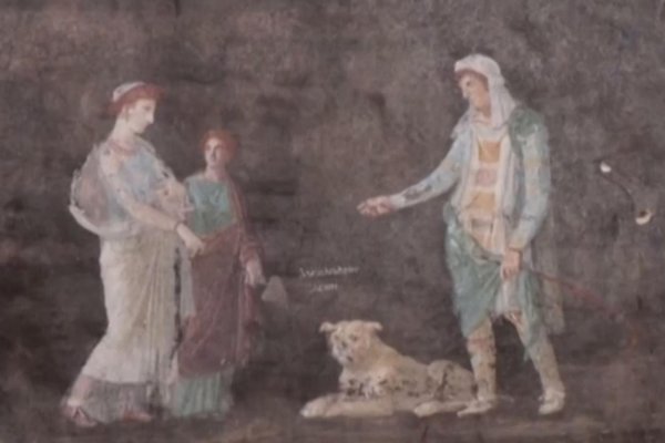 Hallan murales extraordinariamente conservados en Pompeya durante una excavación