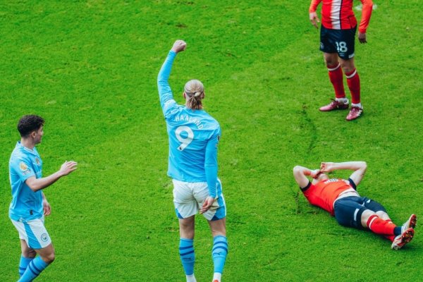 Festival de goles para el Manchester City vs. Luton Town