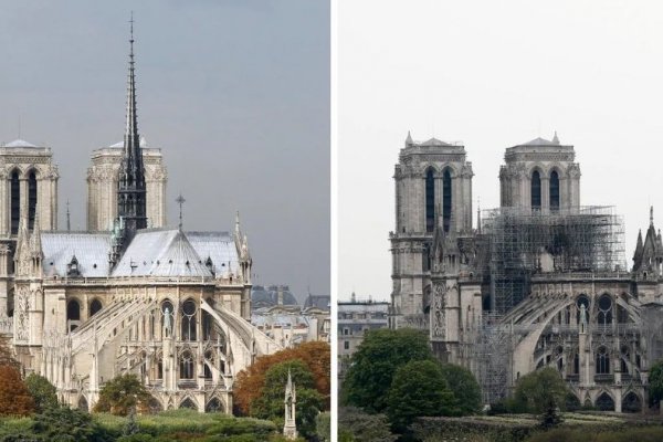 El antes y después de la catedral Notre Dame en París: la reconstrucción tras el incendio