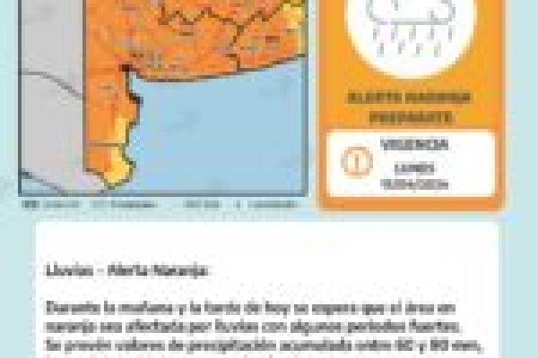 Alerta naranja en Bahía Blanca: activaron 5 centros de evacuados