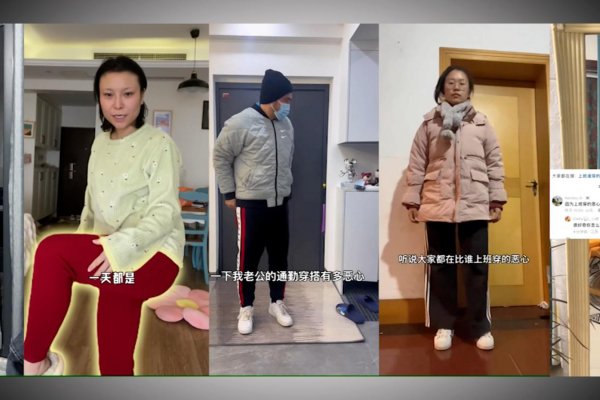 Los jóvenes de China se rebelan y van a trabajar con ropa burda