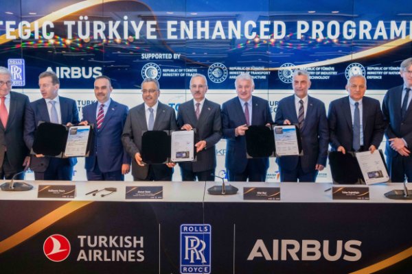 Turkish Airlines, Airbus y Rolls-Royce refuerzan su trabajo en conjunto.