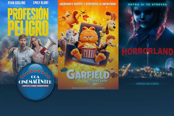 Horrorland, Garfield y Profesión peligro, los estrenos de esta semana en Cinemacenter Corrientes