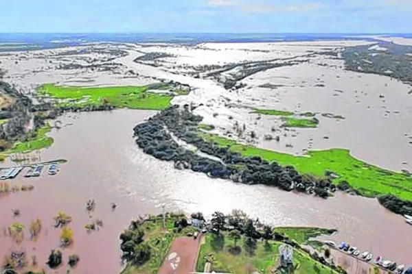 El río Uruguay llegaría hoy a su pico máximo en la ciudad de Santo Tomé