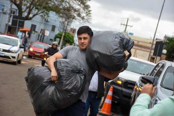 Inundaciones en Brasil: una comuna correntina llevó donaciones