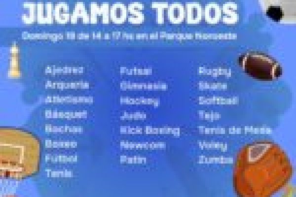 Jornada barrial deportiva en Parque Noroeste