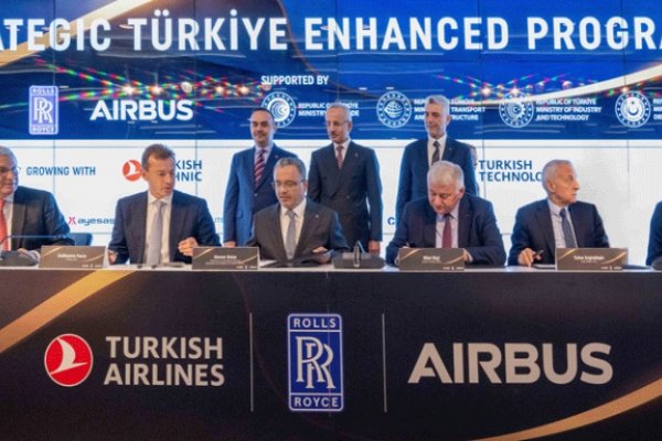 Anunciaron la reciente asociación entre Turkish Airlines y Rolls Royce