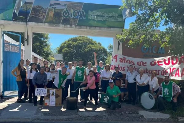 SIN RESPUESTA! Trabajadores del ICAA marchan a Casa de Gobierno en Corrientes